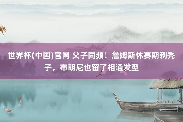 世界杯(中国)官网 父子同频!詹姆斯休赛期剃秃子,布朗尼也留了相通发型
