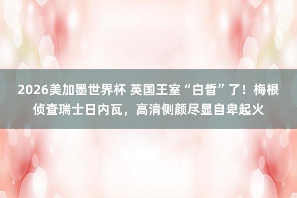 2026美加墨世界杯 英国王室“白皙”了！梅根侦查瑞士日内瓦，高清侧颜尽显自卑起火