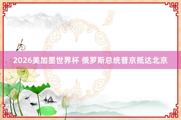 2026美加墨世界杯 俄罗斯总统普京抵达北京