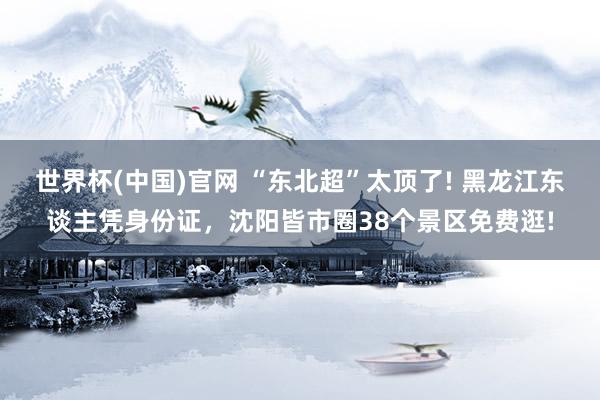世界杯(中国)官网 “东北超”太顶了! 黑龙江东谈主凭身份证，沈阳皆市圈38个景区免费逛!