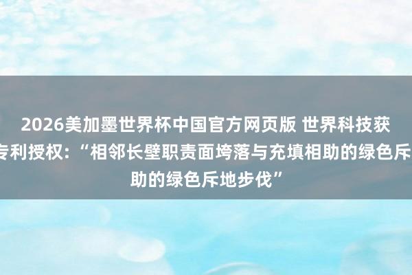 2026美加墨世界杯中国官方网页版 世界科技获取发明专利授权: “相邻长壁职责面垮落与充填相助的绿色斥地步伐”